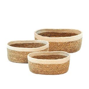 KORISSA Handmade Savar Oval Bowls, set of 3